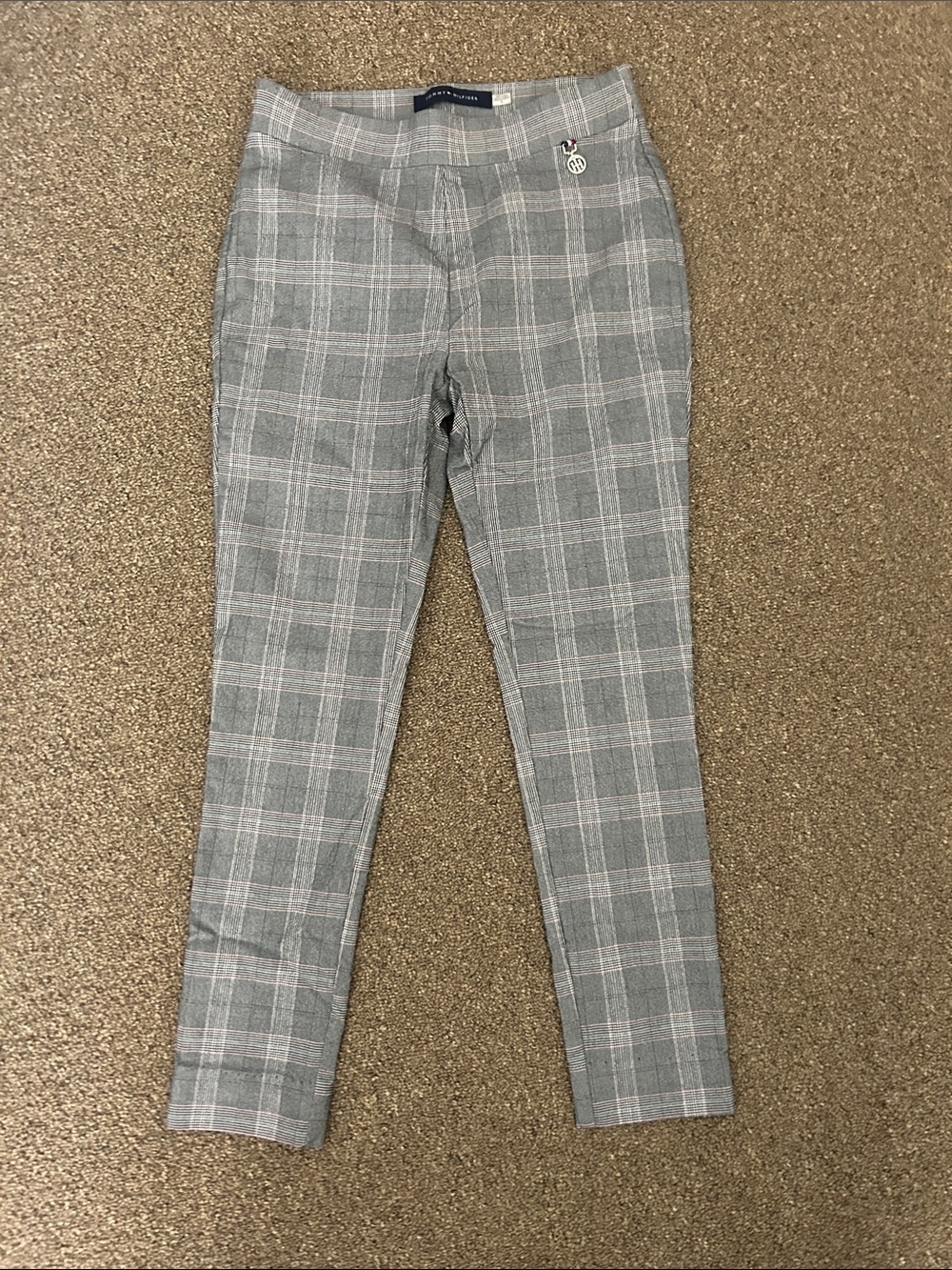 Tommy Hilfiger Gray Plaid Ankle Pants